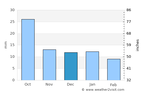 Bottineau average rain in December