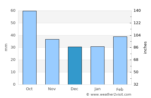 Brady average rain in December