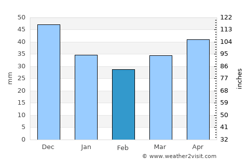 Braslaw average rain in February