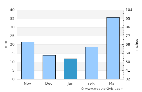 Brewster average rain in January