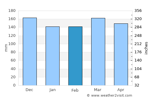 Brookhaven average rain in February