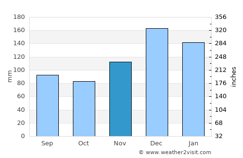 Brookhaven average rain in November