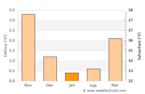 Bruhagen average temperature in January