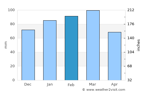 Brunswick average rain in February