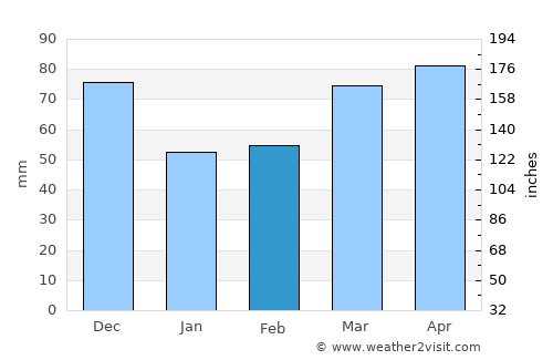 Brunswick average rain in February