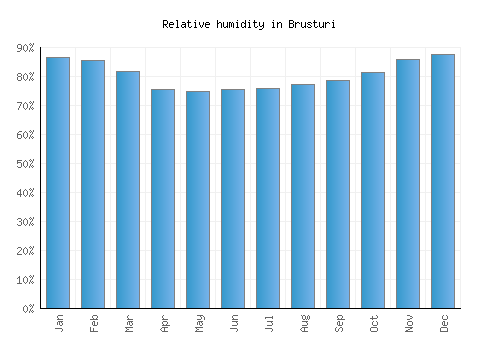 Brusturi relative humidity averages