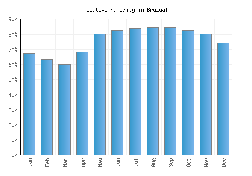 Bruzual relative humidity averages