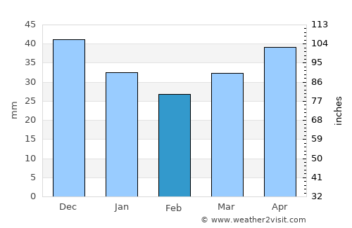 Bryansk average rain in February