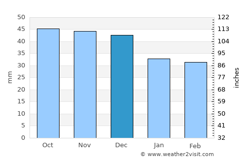 Brzozów average rain in December
