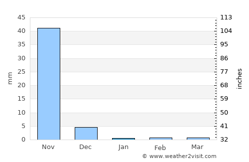 Bubaque average rain in January