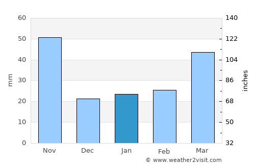 Bucheon average rain in January