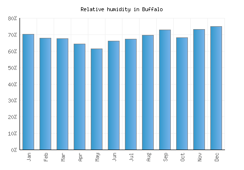 Buffalo relative humidity averages