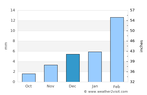Būrewāla average rain in December
