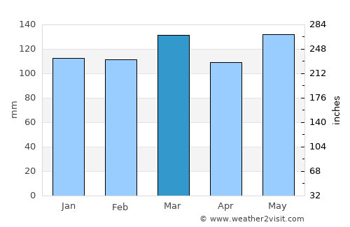 Burkesville average rain in March