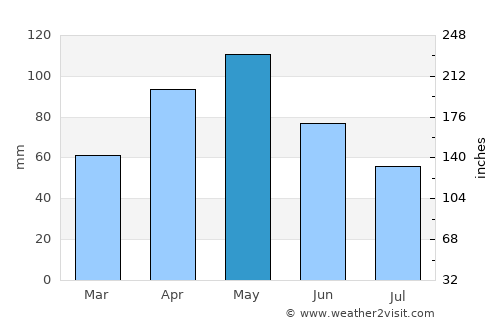 Burleson average rain in May