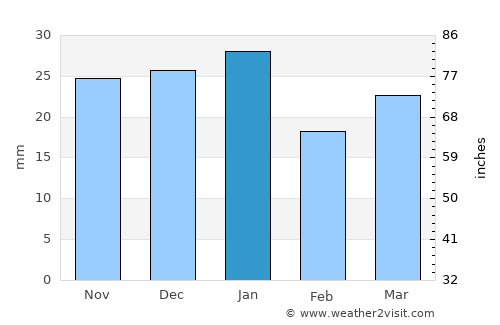 Burley average rain in January