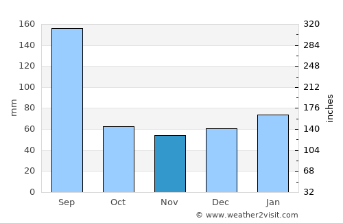 Bushnell average rain in November