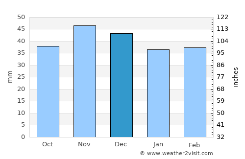 Bustuchin average rain in December