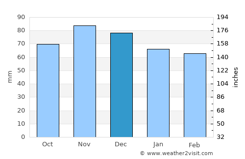 Butler average rain in December