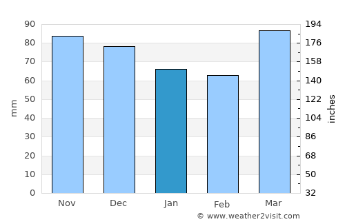 Butler average rain in January