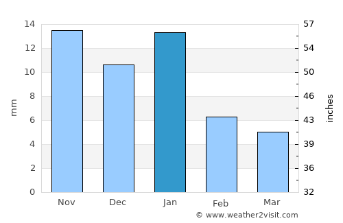 Cajititlán average rain in January