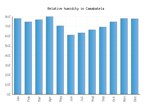 Camabatela relative humidity averages
