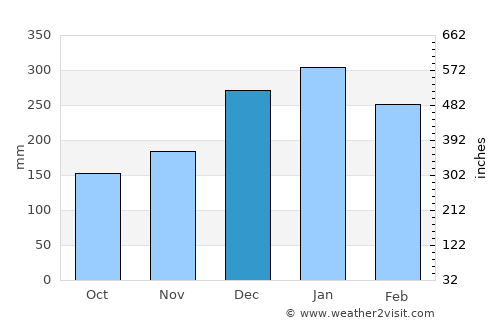 Camanducaia average rain in December