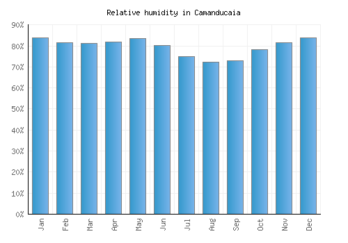 Camanducaia relative humidity averages