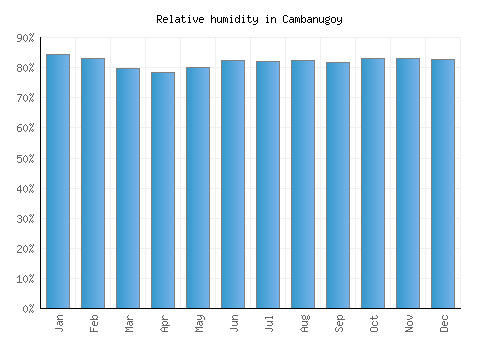 Cambanugoy relative humidity averages