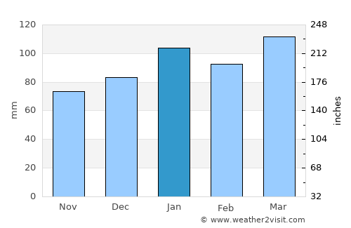 Camden average rain in January