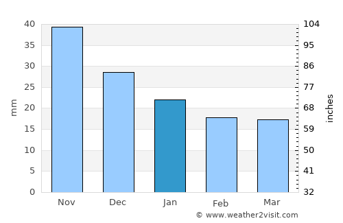 Camotán average rain in January