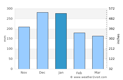 Campos Altos average rain in January