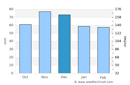 Canton average rain in December