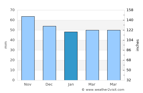 Canyon Lake average rain in January