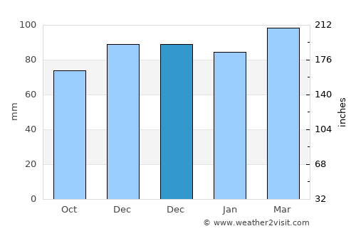 Cape May average rain in December