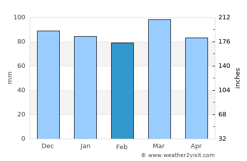 Cape May average rain in February