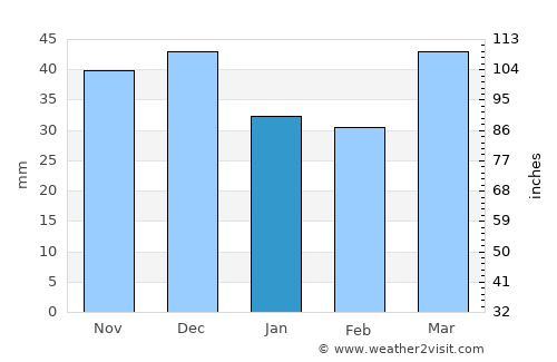 Cape Town average rain in January