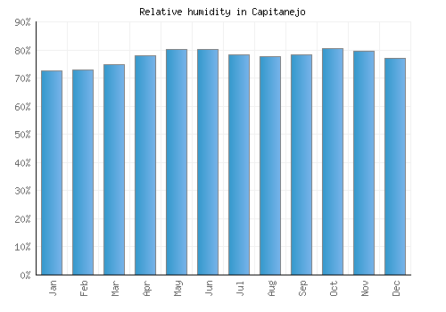 Capitanejo relative humidity averages