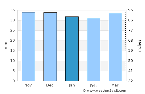 Capu Câmpului average rain in January