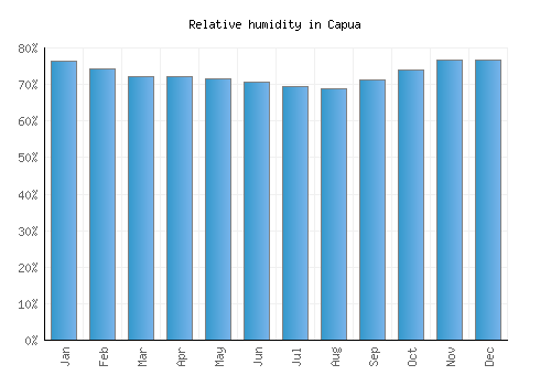 Capua relative humidity averages