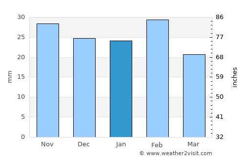 Carrizo Springs average rain in January