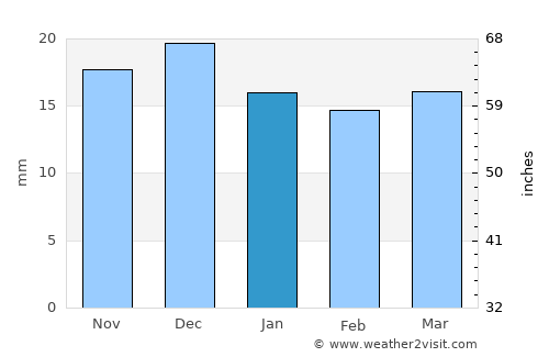 Carrizozo average rain in January