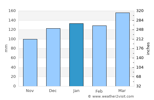 Carrollton average rain in January