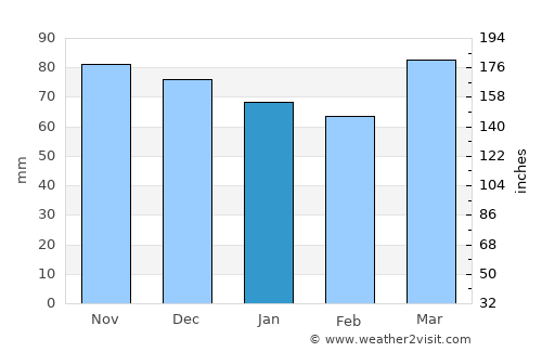 Carrollton average rain in January