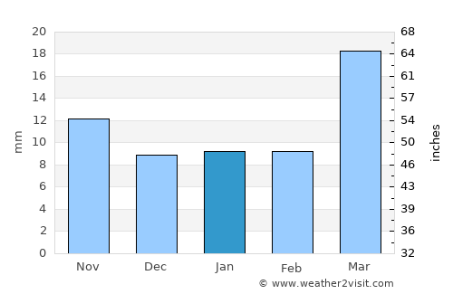 Carson average rain in January