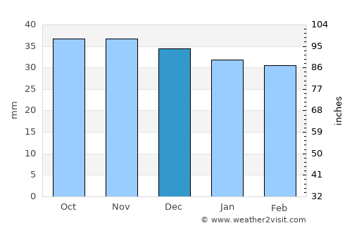 Catalina average rain in December