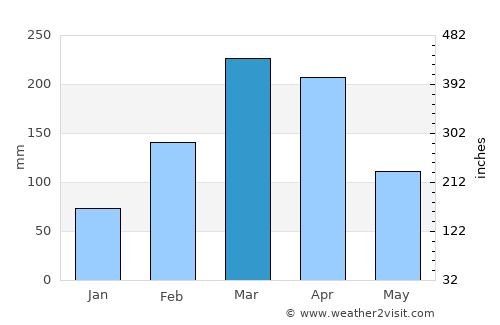 Catolé do Rocha average rain in March