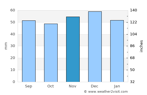 Celle average rain in November