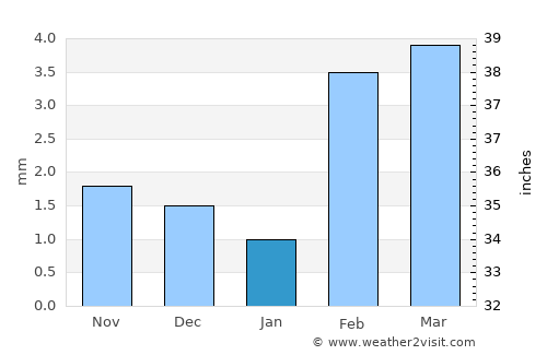 Chambar average rain in January