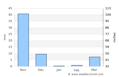 Channagiri average rain in January